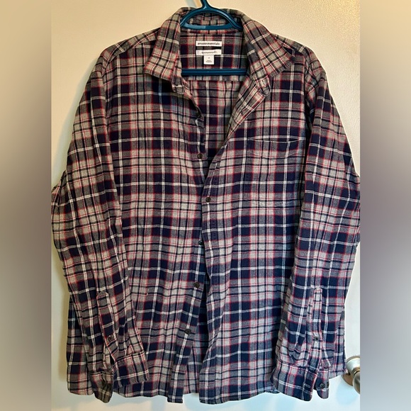 Amazon Plaid Flannel Shirt - Picture 1 of 2